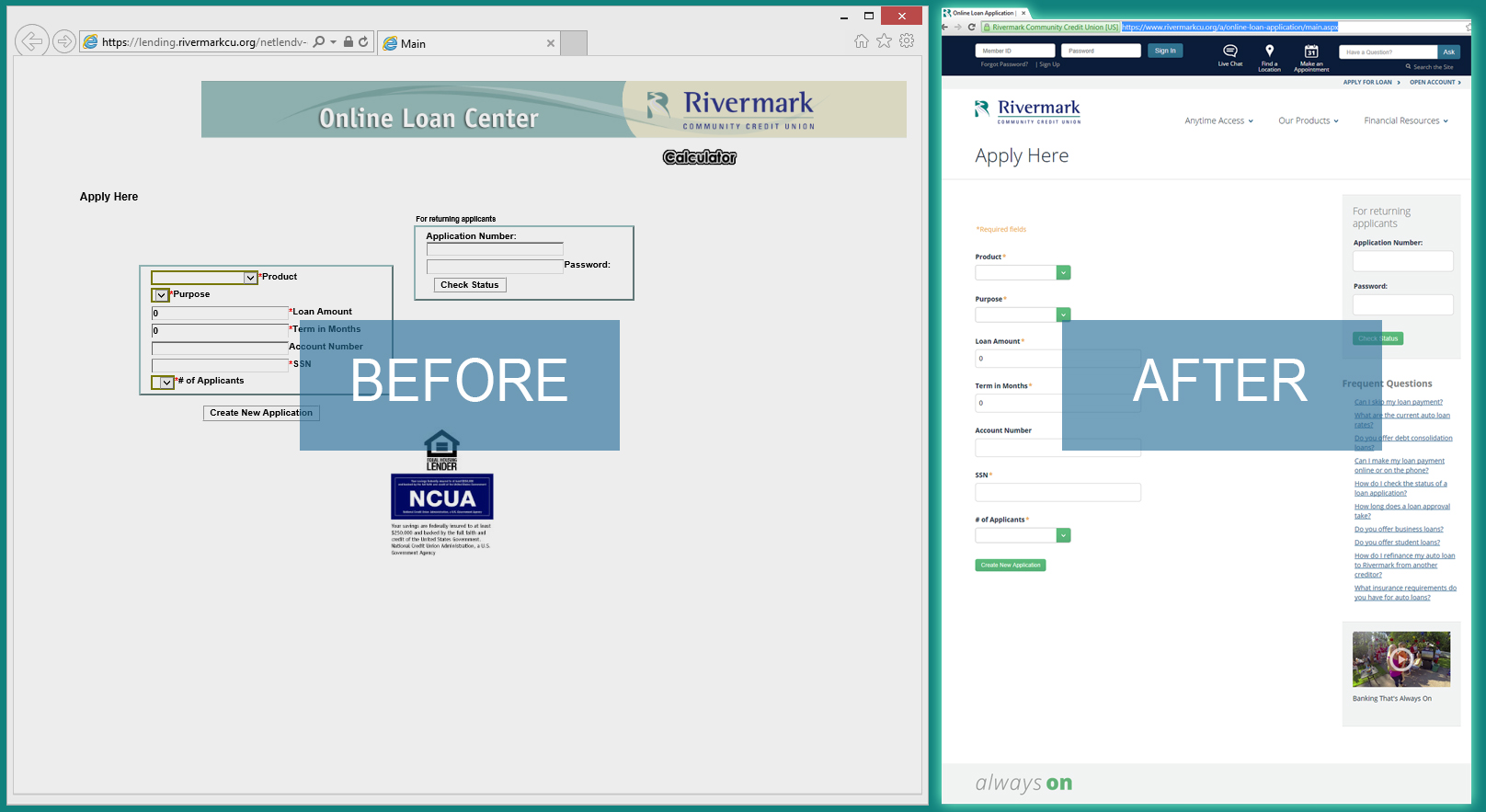 Rivermark Before and After