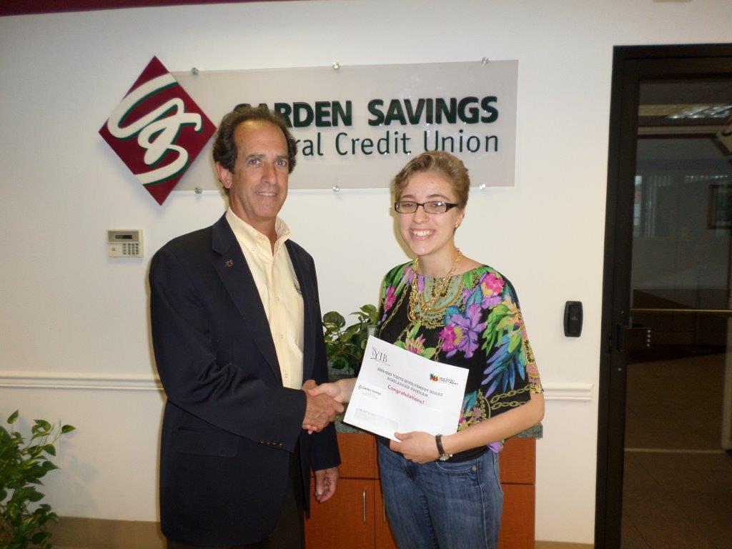 Garden Savings Federal Credit Union Awards Two Book Scholarships