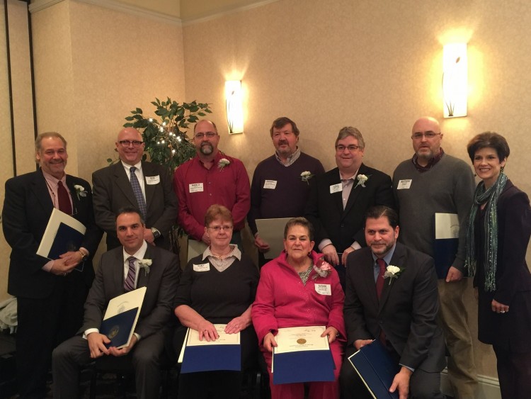 Award winners at Greater Haverhill Chamber of Commerce’s 25th Annual Business Awards breakfast.