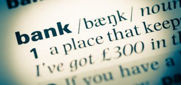 The word of the day is “bank” (verb)