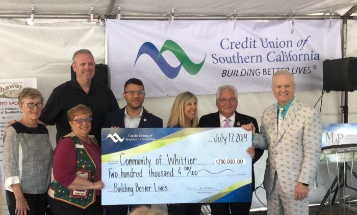 Credit Union Of Southern California Donates 200 000 To Local