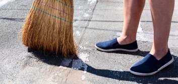 Sweep the parking lot