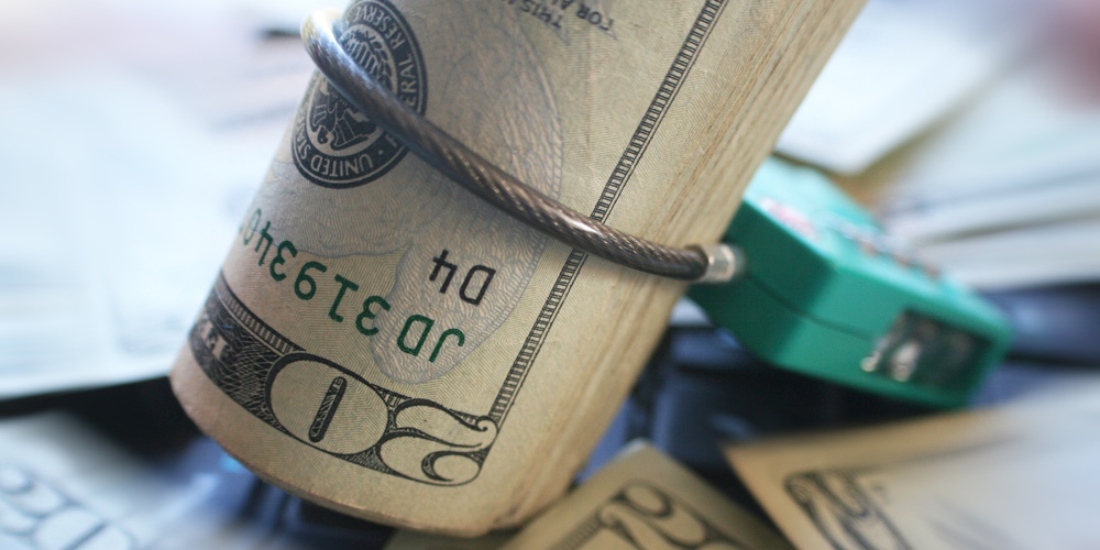 Protect Your Net Worth With Lock Around Money With Zoom Burst