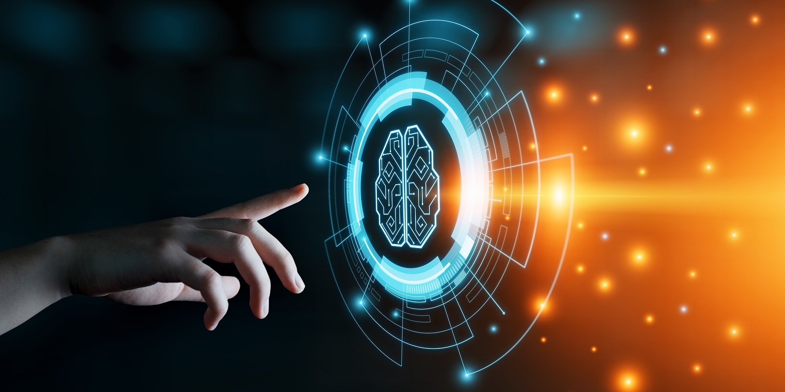 Artificial Intelligence Machine Learning Business Internet Technology Concept.