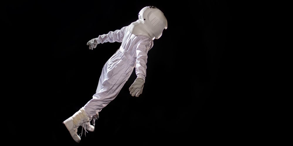 Astronaut Floating In The Void