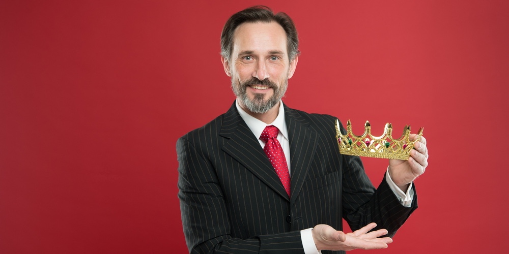 Become King Ceremony. Award And Achievement. Feeling Superiority. Being Superior Human. Monarchy Att