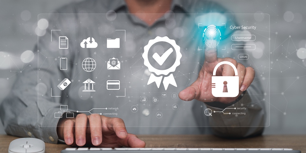 Business Cybersecurity Concept Business Warranty And Data Retention