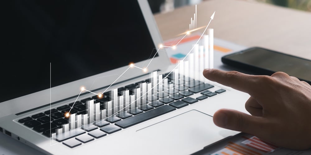 Business People Analyze Financial Data Chart Trading Forex