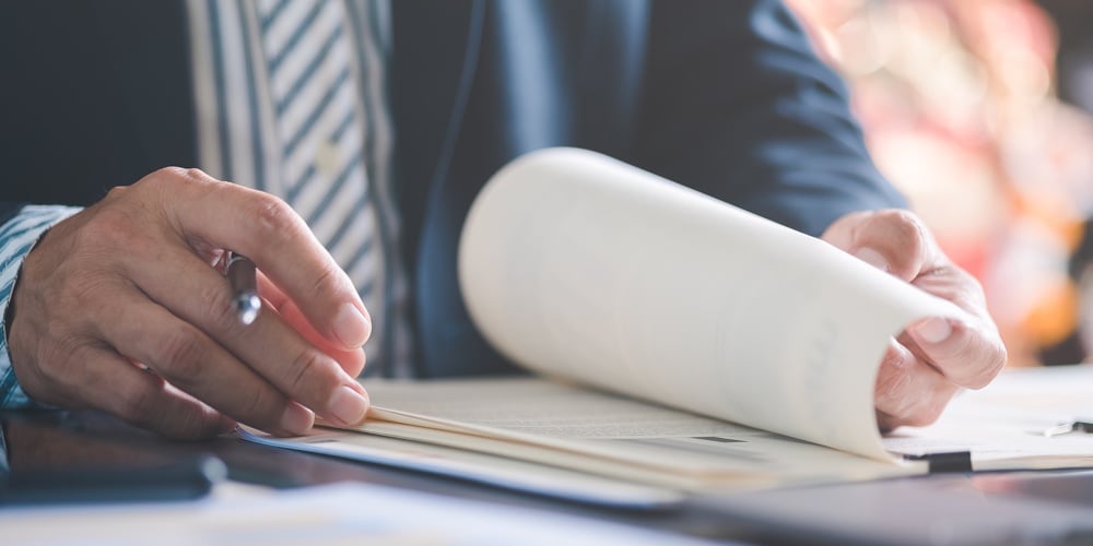 Businessman Audit Documents