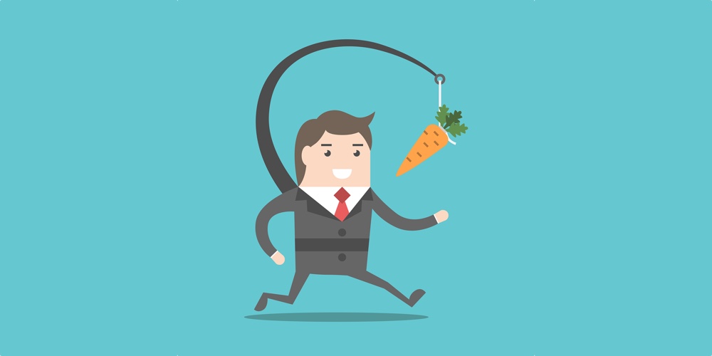Businessman Chasing Carrot