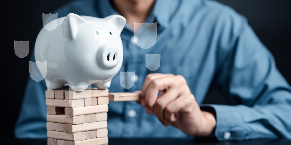 Businessman Investment And Saving Money For Protection