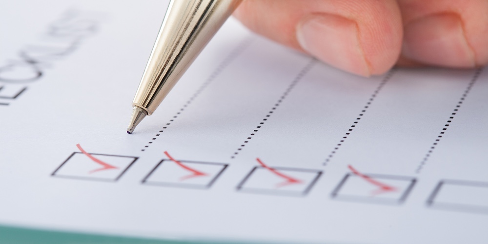 Businessman Preparing Checklist