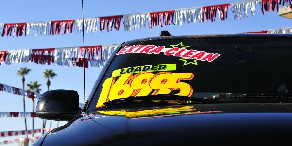 California used car lot