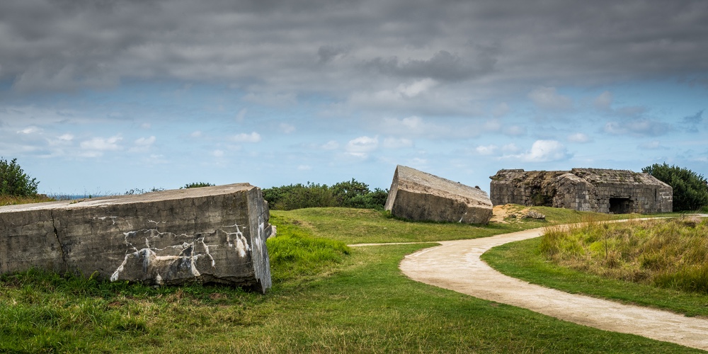 Concrete Bunkers at Ponte Du Hoc