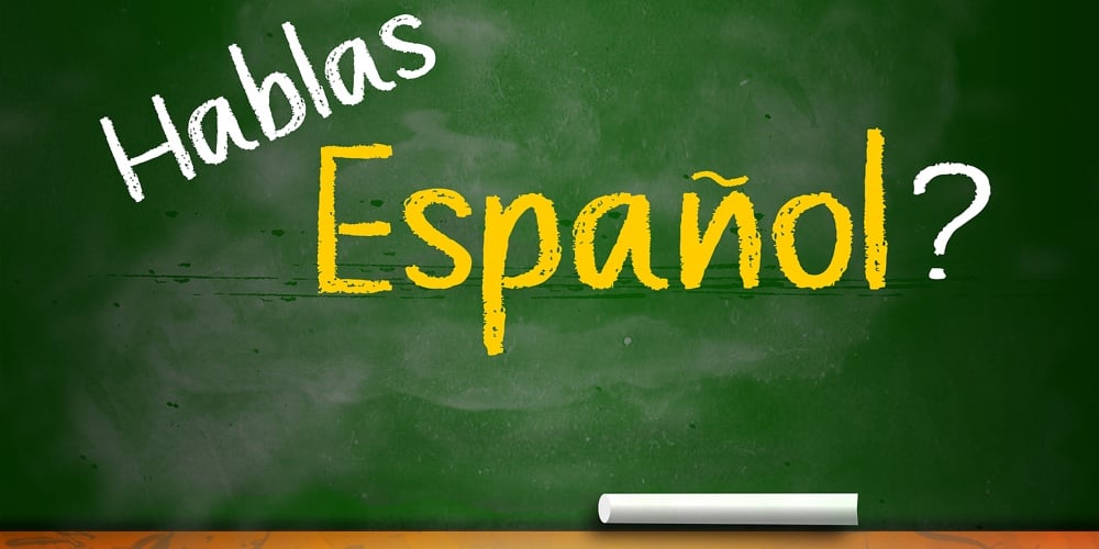 Do You Speak Spanish Written On Chalkboard