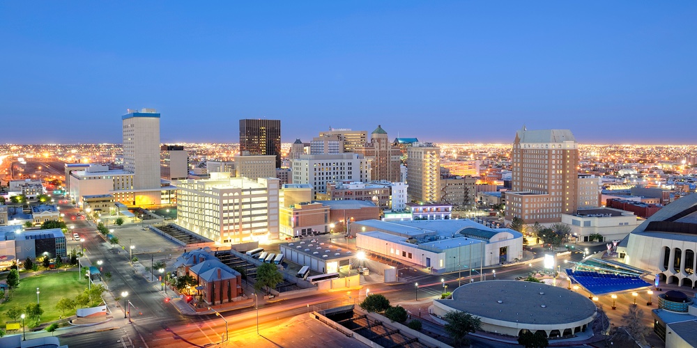 El Paso Texas Skyline at Night