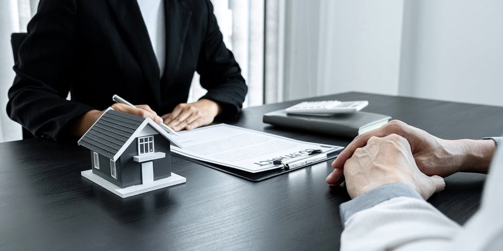 Screen Shot 2021-06-21 at 1.40.10 PM|Estate Agent Broker Presentating To Client Decision Signing Agreement Contract Real Estate With Appr