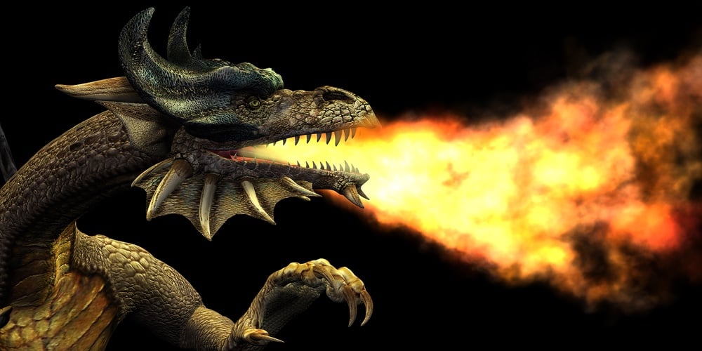 Fire Breathing Dragon – Portrait