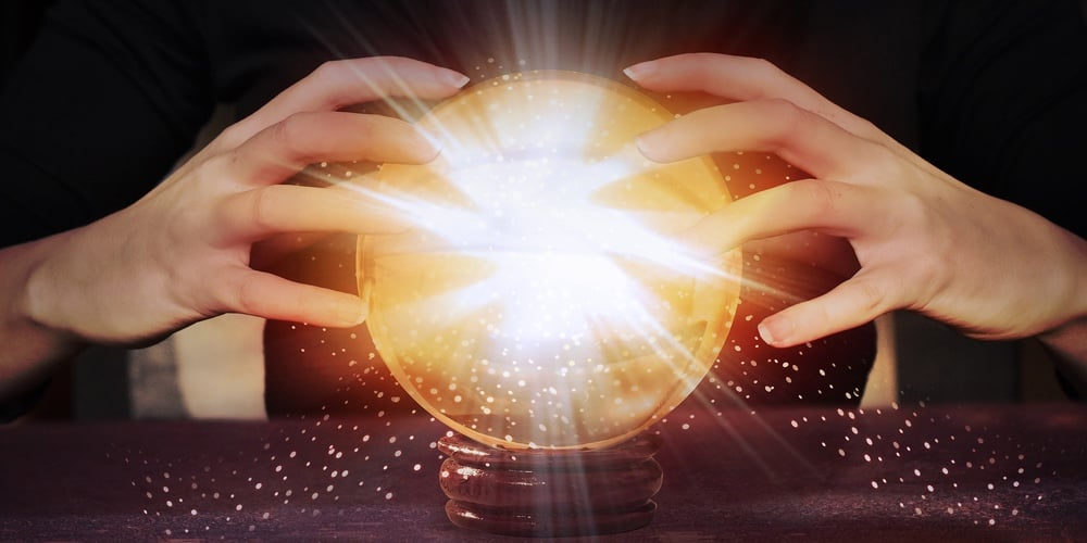 Fortune Teller Medieval Crystal Ball Sphere Magic