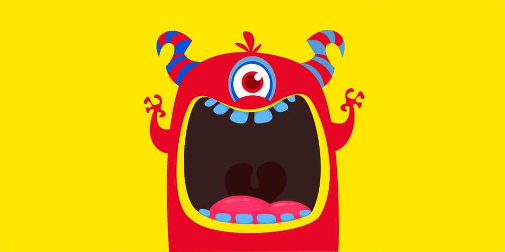 bigstock-Funny-Red-One-Eyed-Horned-Cart-253206370