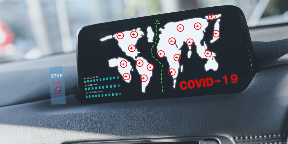 Futuristic Interface Dashboard Digital Ai For Driver Scanning Data Map Navigator For Stop Covid 19 V|Picture1