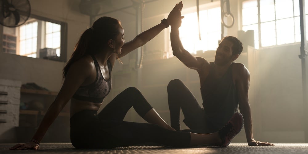 Healthy People After Successful Exercising Session