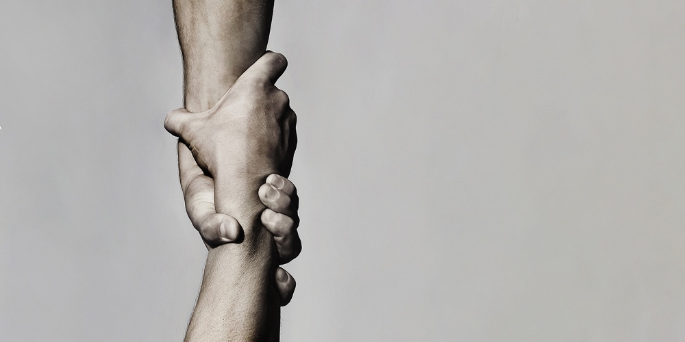 Helping Hand Concept And International Day Of Peace