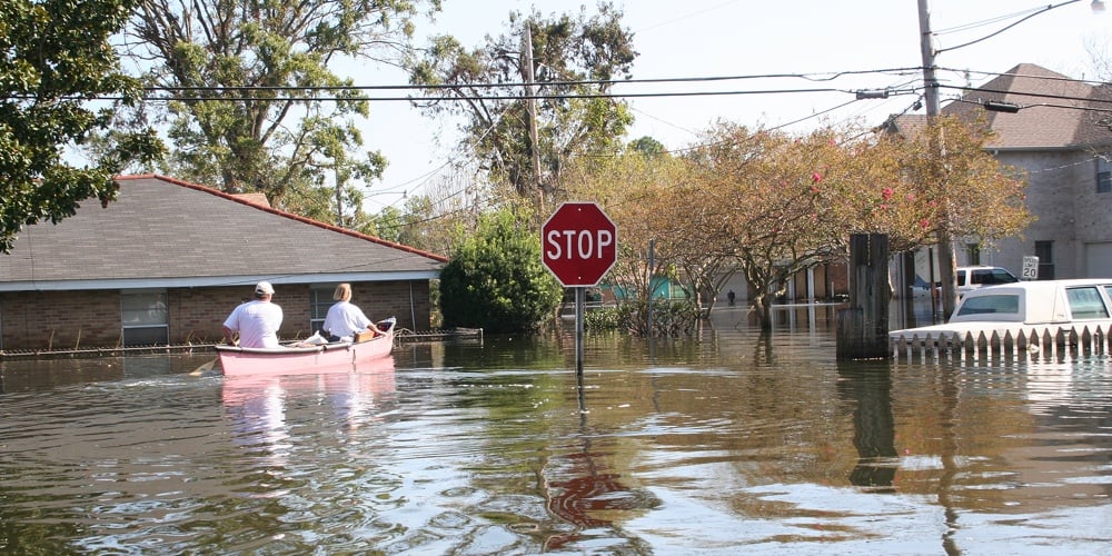 Hurricane Katrina Flood In New Orleans