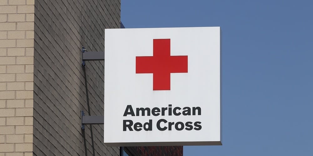Hero_Image-1|Indianapolis – Circa October 2020: American Red Cross Sign. The American National Red Cross Provides