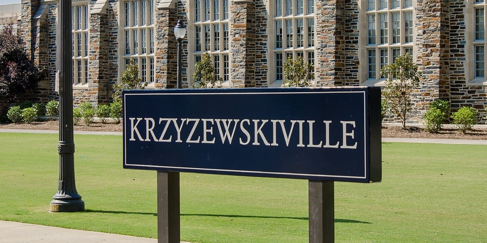Krzyzewskiville Sign Editorial