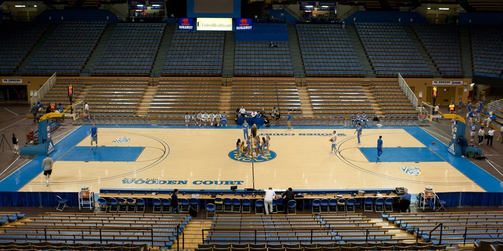 LOS ANGELES – FEB 26: General view of Pauley Pavilion interior before the Bruins last home game of t