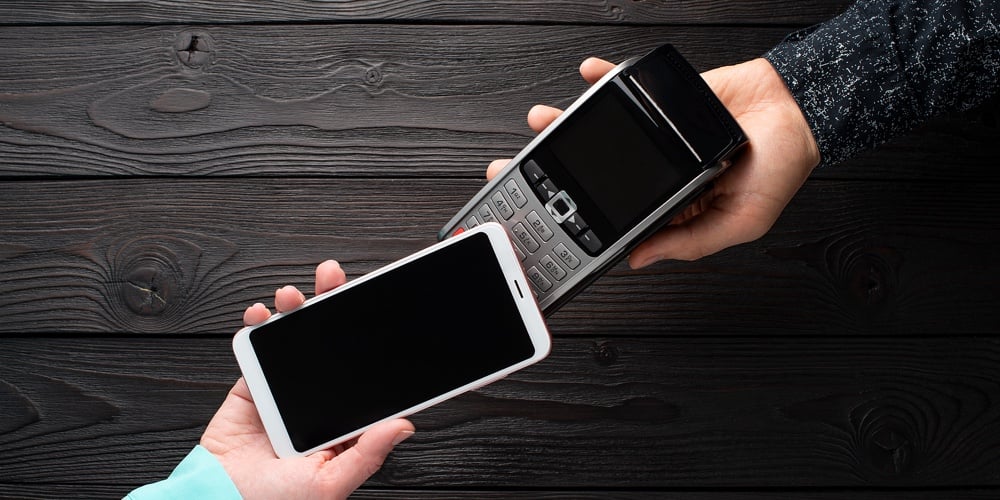 Making A Payment Via A Phone And A Payment Terminal Using Nfc Technology