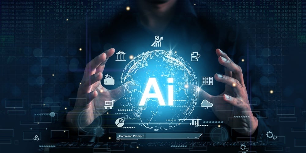 Man Using Technology Smart Robot Ai