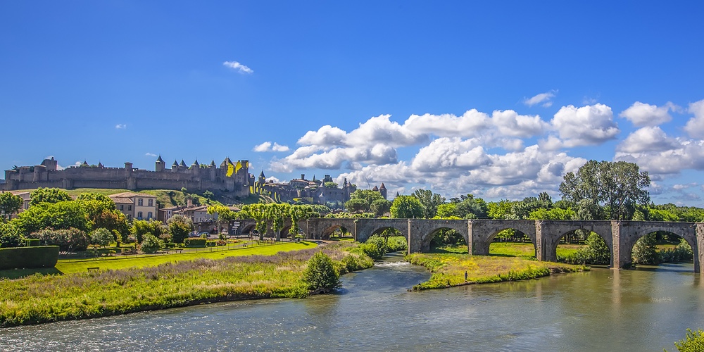 Medieval Castle Town Of Carcassone