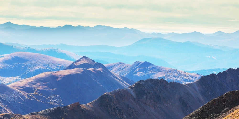 Mountain Landscape in Colorado Rocky Mountains