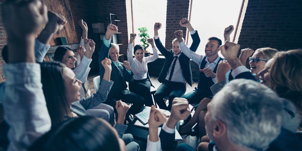 Nice Stylish Cheerful Glad Positive Sharks Professional Marketer Company Ceo Boss Chief Executive Ra