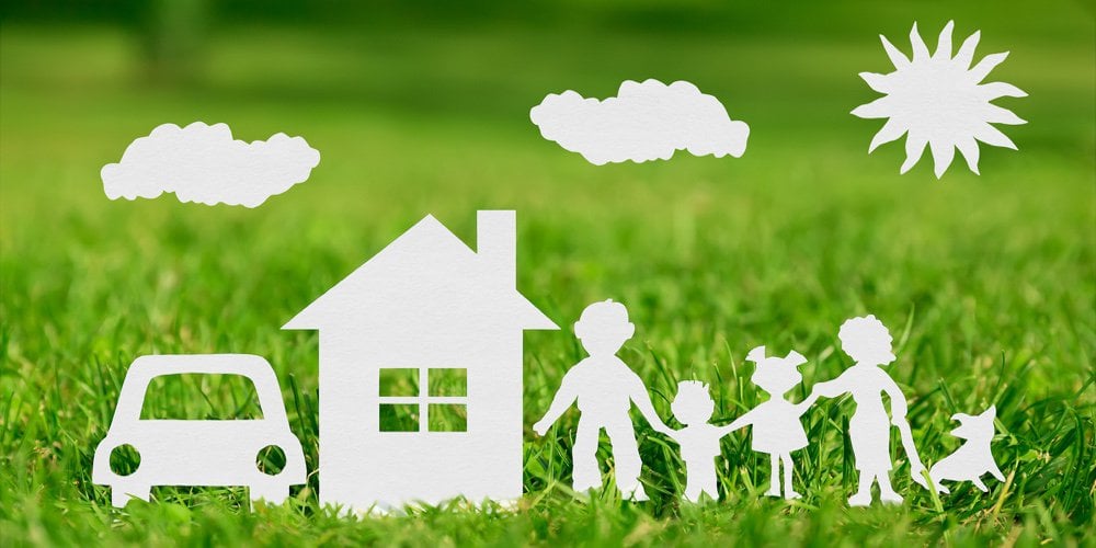 bigstock-Paper-Cut-Of-Family-With-House-87162443