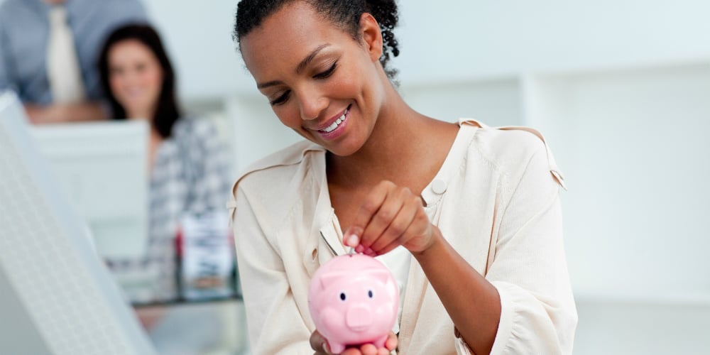 bigstock-Positive-Businesswoman-Saving-7018756