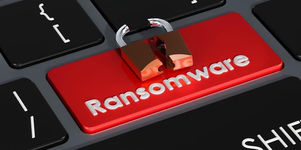 Ransomware Red Button On Keyboard
