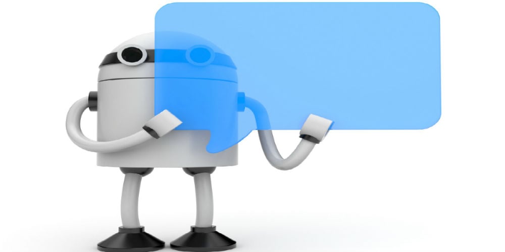 bigstock-Robot-with-speech-bubble-113084264