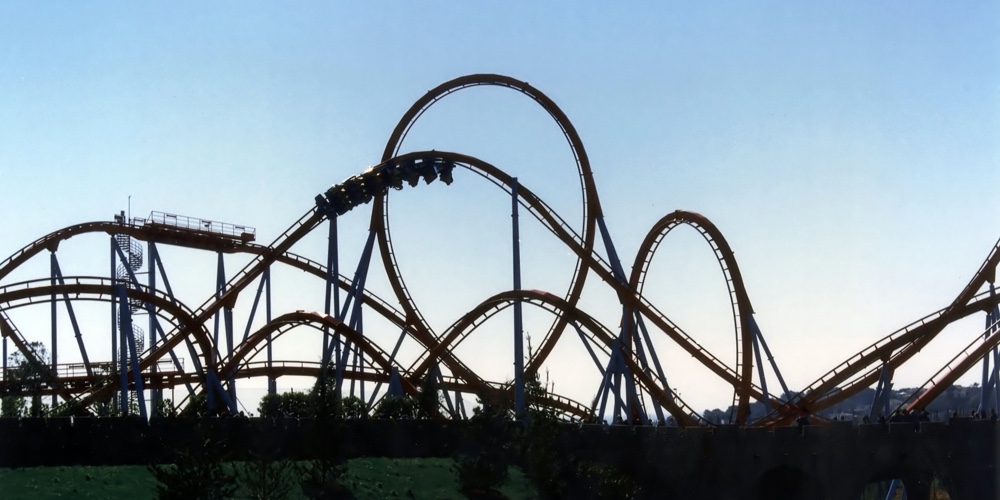 Roller Coaster In Spain