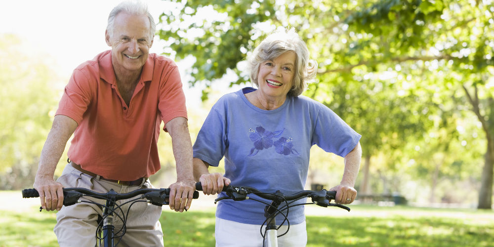 bigstock-Senior-Couple-On-Bicycles-3916883