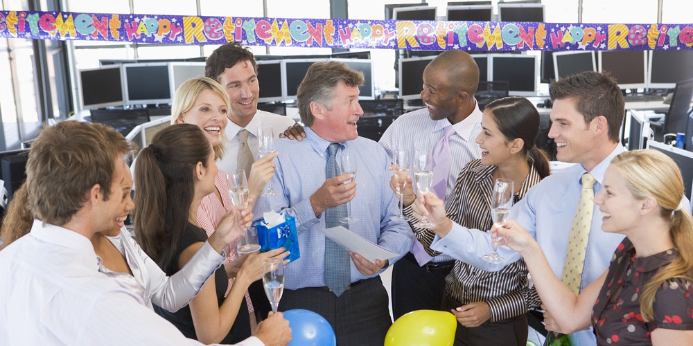 Stock Traders Celebrating In The Office