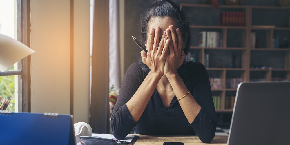 Stressed Businesswoman