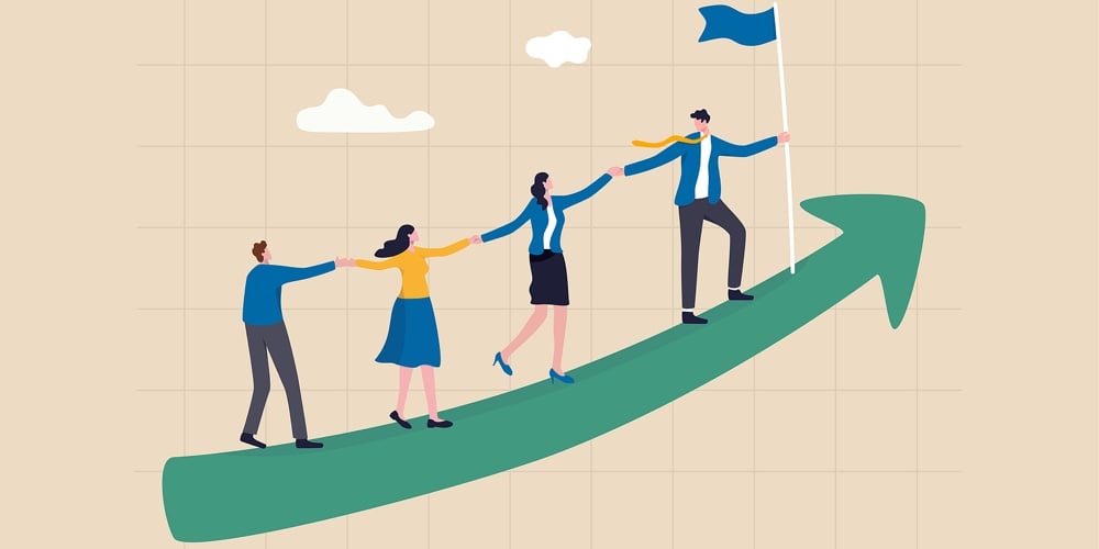 bigstock-Teamwork-Cooperate-Together-To-428138288
