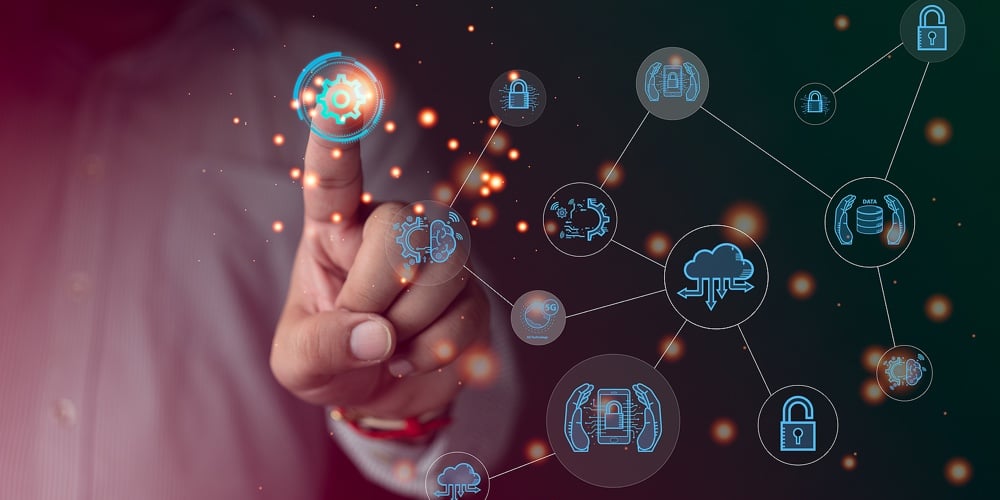 Technology Fingerprint With Digital Transformation Technology Strategy