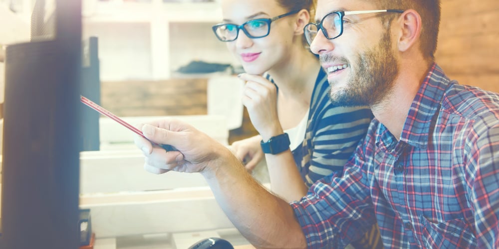 bigstock-Two-colleagues-working-togethe-144604295