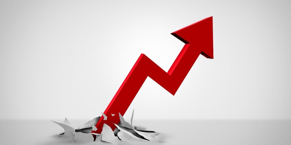 Upward Growth Trend And Soaring Stock Market Performance Or Rising Inflation And Growing Interst Rat