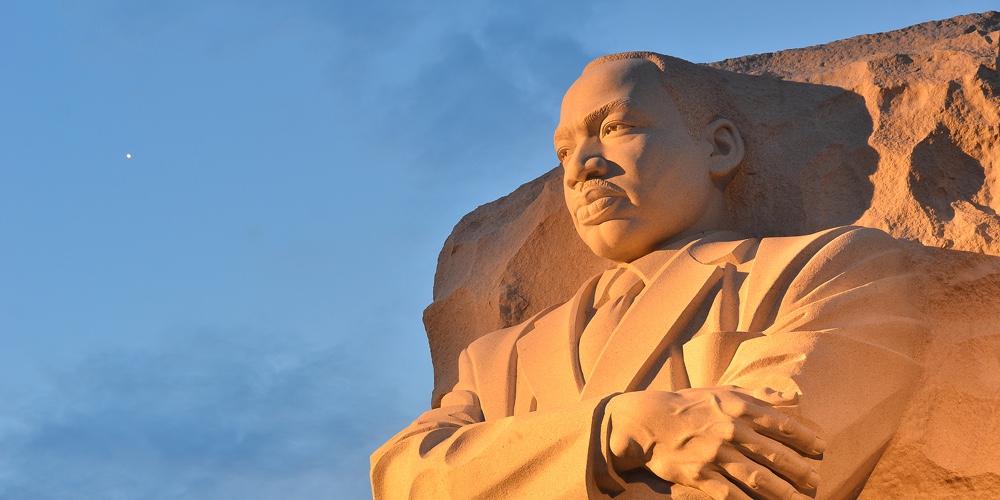 WASHINGTON DC – MAY 02: The Martin Luther King Jr Memorial located on the National Mall on the Tidal