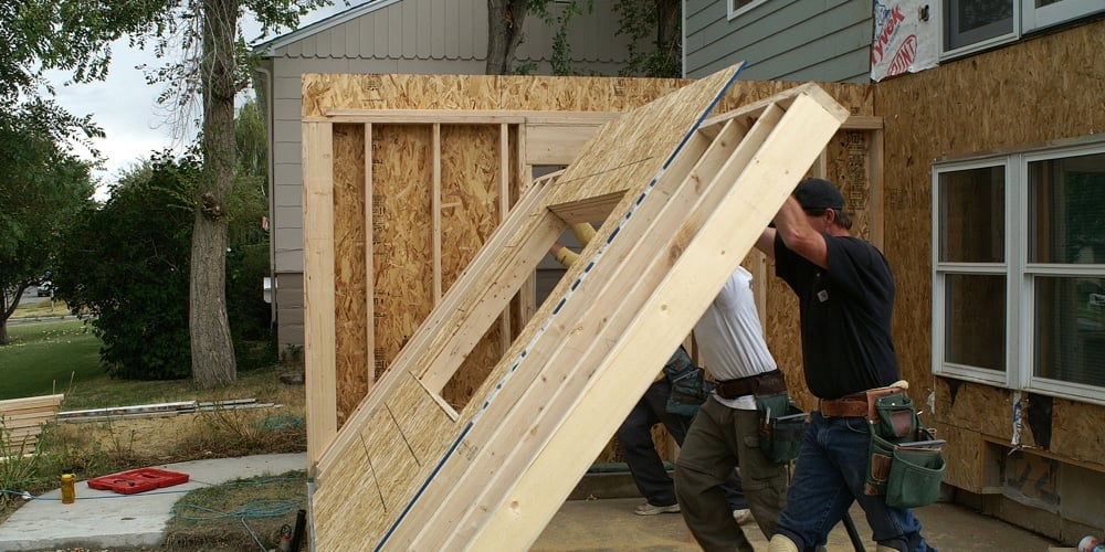 Wall going up